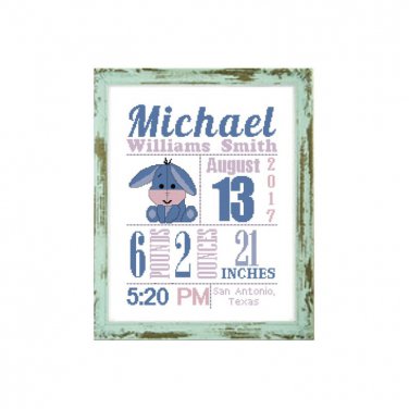 Eeyore Birth Announcement Birth Announcement