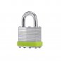 mr.NO LP40 LIME GREEN Laminated Padlock 1-1/2â