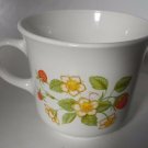 Strawberry Sundae Corning Corelle Coffee mug made in USA vintage