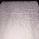 Jacquard queen size 96 x 94 white duvet cover Sobel Westex