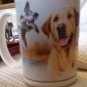 Hunting dog lot includes Dimensions Crewel Kit #1342, Mug & vintage wrap lab dog