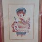 Jan Hagara Stitchery Kit by Needle Treasures  "MARK" Boy holding box of toys