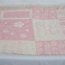 Baby Girl Double Weave Pink 100% Cotton Throw Made in USA - "Little Angel Girl"