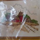 Sunset Stitchery Country Barn Embroidery Kit Vintage 1977 #2481 Barbara Jennings