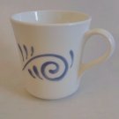 Corelle Corning Oceanview coffee mug Blue spiral