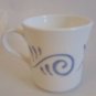 Corelle Corning Oceanview coffee mug Blue spiral