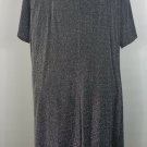 Plus size 26W 28W silvery sparkly black dress short sleeve Fashion Bug Holiday