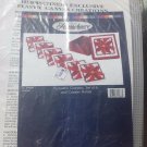 Poinsettia coasters Plastic Canvas Needlepoint kit Christmas Herrschners 6/kit