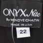 womens plus 22 Black Asymetrical hemline dress Onyx nights Made in USA