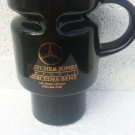 Mercedes Benz black w/ gold lettering coffee mug 14" tall Las Vegas