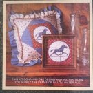 Vintage Sunset Needlepoint Kit Weather Vane Horse 5x5 muted red, white and blue