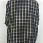 womens plus size 30w brown plaid blazer short sleeve made in USA lining