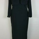 14W Black Tie by Oleg Cassini long formal dress with short jacket