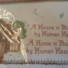 VINTAGE THE CREATIVE CIRCLE #1607  VICTORIAN HOUSE COUNTED CROSS STITCH