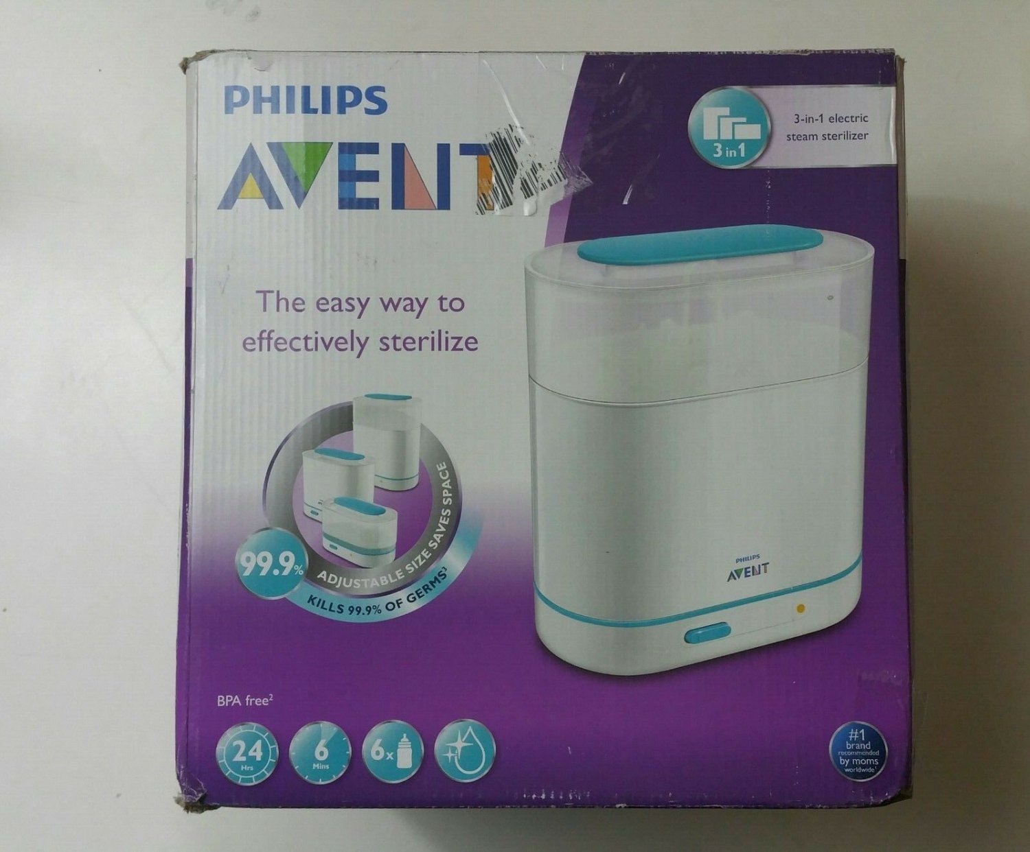 Philips AVENT 3in1 Electric Baby Bottle Steam Sterilizer