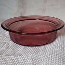 Pyrex Visions Cranberry 1.5 qt casserole dish