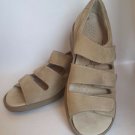 Waldlaufer Womens size 5 GUNNA Walking Comfort Sandals 2 Straps beige suede