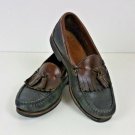 Allen Edmonds 42250 Nashua 2 Tone Black Kiltie Tassel Moc Loafers Men's US 10.5D