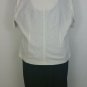 Perceptions by Irene B 22W plus black sleeveless dress with white jacket linen b