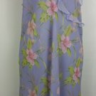 Valerie Stevens II size 2X purple floral dress/lingerie? adjustable straps lined