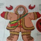 Woodland Santa Fabric Panel Cut and Sew Wall Hanging 1991 Cardinal Tree