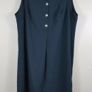 Womens plus 22 24 Fashion bug sleeveless deep green checked dress jumper office