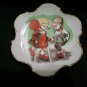 3 Vintage Norcrest Fine China Plates. Children Flying Kite, Flowers, Balloon.