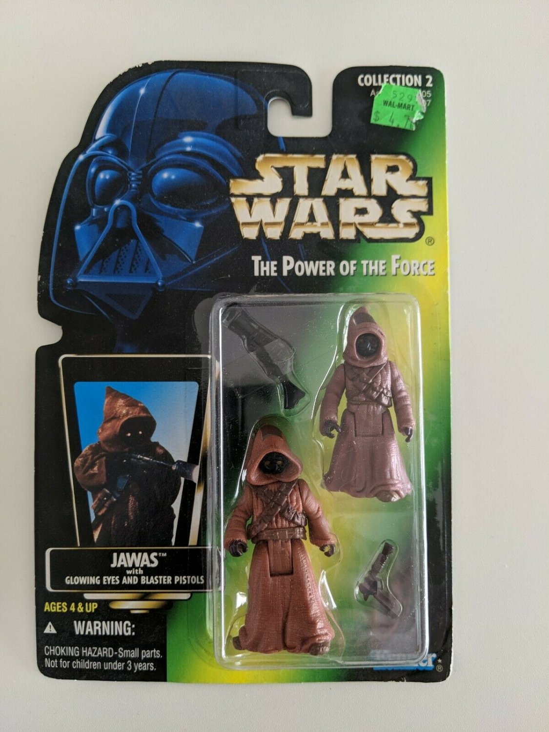 1996 Star Wars POTF Jawas with Glowing Eyes and Blaster Pistols Action Figure
