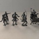 Marx reissue Castle Noble Knights (Silver)  figures with horses(18) pcs