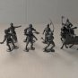 Marx reissue Castle Noble Knights (Silver) figures with horses(18) pcs