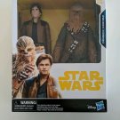 Star Wars 2 Action Figures Pack Han Solo and Chewbacca 10in Well Packed In Box