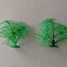 Soft Plastic  model Trees  (2pcs)    for DIorama or playset   *Free Shipping*