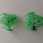 Soft Plastic model Trees (2pcs) for DIorama or playset *Free Shipping*