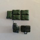 GI Joe Mainframes accessories & sandbags vintage 1986