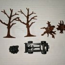 Marx Reissue Castle Noble Knights Catapult And Trees