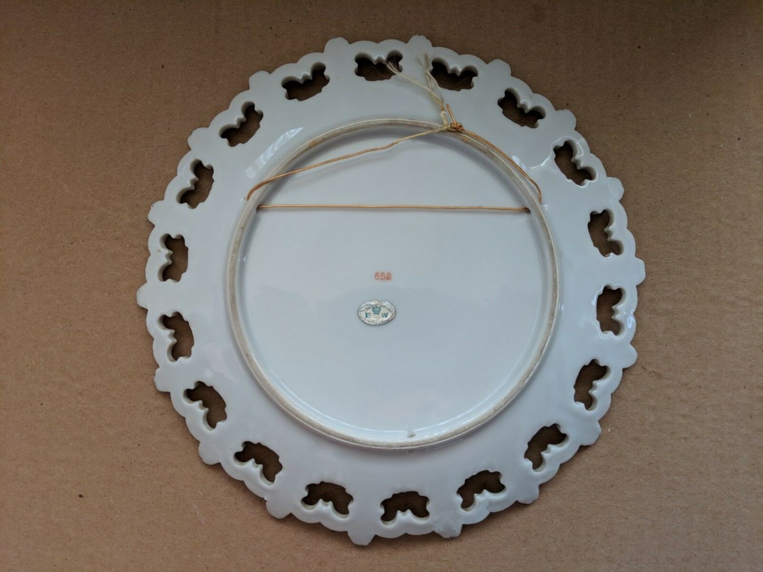 Vintage The Last Supper Decorative Plate Gold Trim