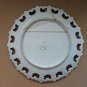 Vintage The Last Supper Decorative Plate Gold Trim