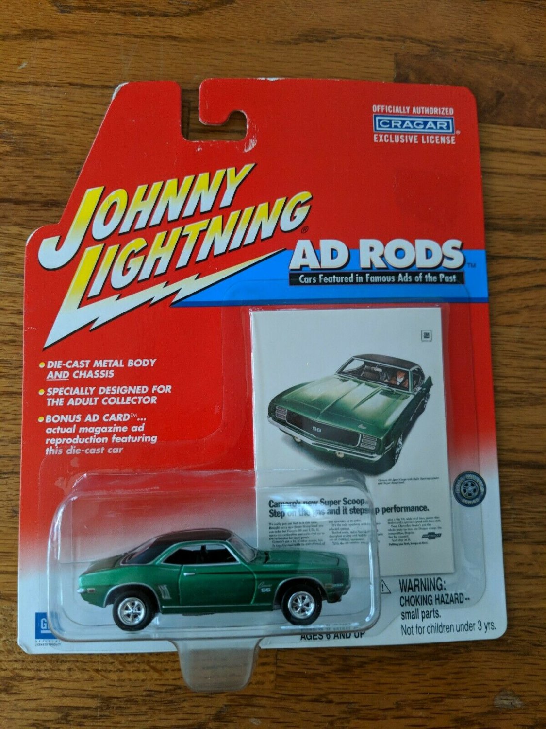 Johnny Lightning Ad Rods 1969 Chevy Camaro SS FREE SHIPPING