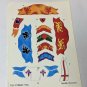 Marx reissue King Arthurs Castle sticker, decal sheets
