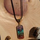 Orgone 7 Chakra Amulet Pendant Charged Sterling Silver Necklace Reiki