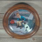 Vintage 1984 Bing & Grondahl "Hjemme Er Beast" af Kurt Ard Collector Plate Frame