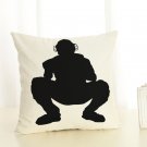 Athlete 3 Cotton Linen Pillowcase New Home Sofa Bed Decor Cushion Cover