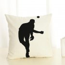Athlete 8 Cotton Linen Pillowcase New Home Sofa Bed Decor Cushion Cover
