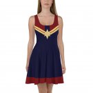 Custom Made Skater Dress Inspired by Captain Marvel Costume