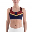 Custom Made Sports Bra Inspired by Captain Marvel Costume