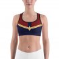 Custom Made Sports Bra Inspired by Captain Marvel Costume
