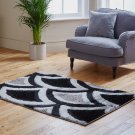 Grey Black Status Rug (120 X 165CM)
