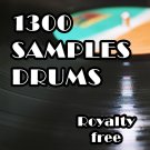 1300 DRUM Samples & Loops, WAV, for eJay, FL, Create Music. Digital Pack. Loop
