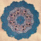 Persian Mina Kari Painted Handmade Fine Art Copper Enamel Plate 25C Wall Hanging