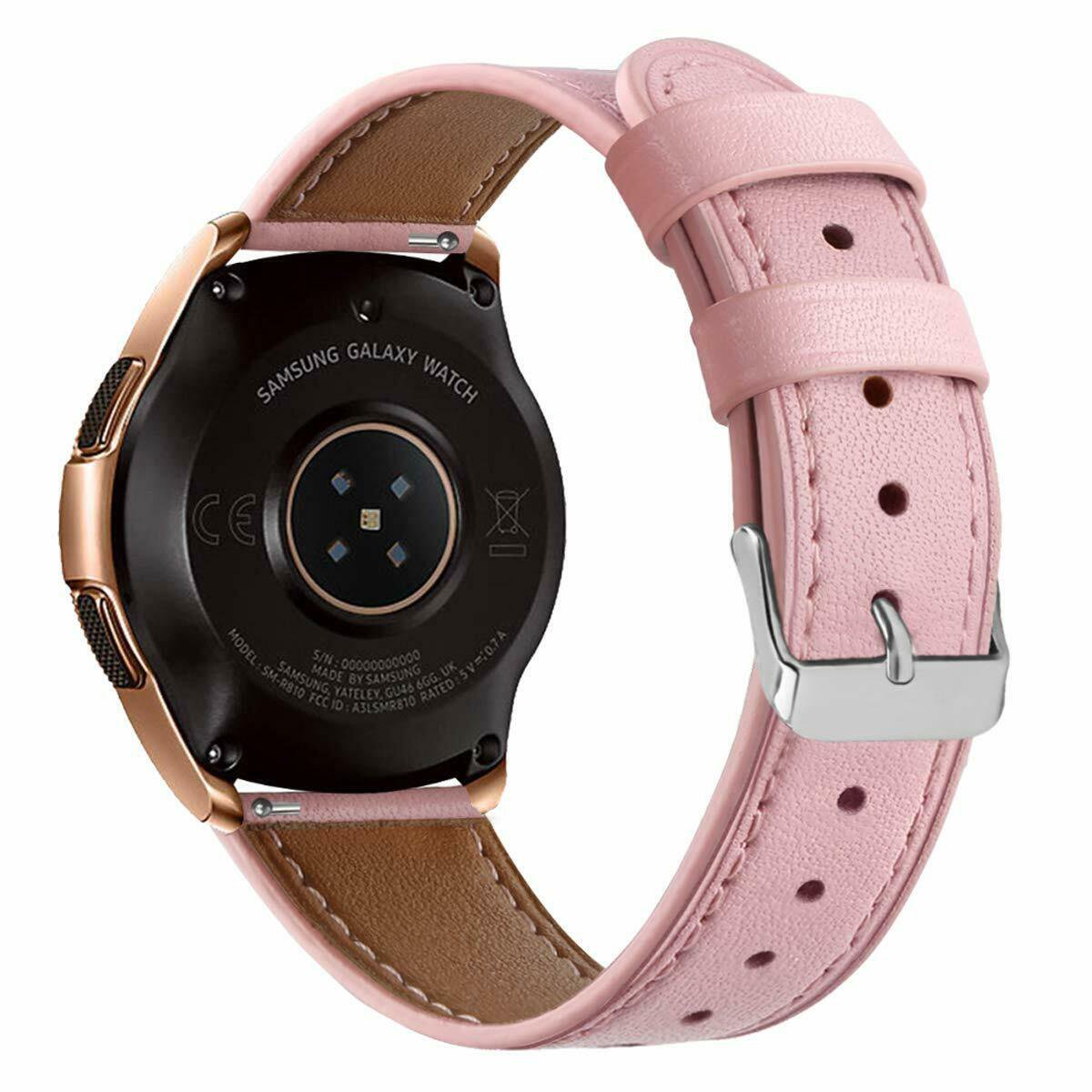 Samsung Galaxy Watch Active Bands 40mm Leather Replacement Strap Band Pink 8210